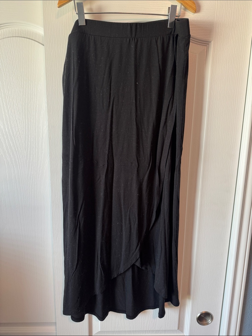 NWOT LOFT Classic Cotton Black Women's Maxi Skirt
